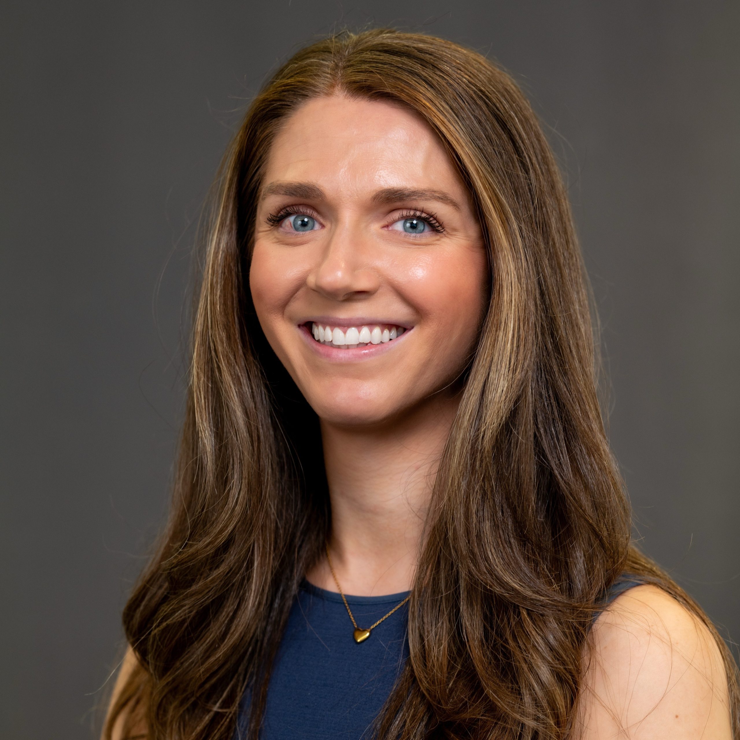 Woman smiling with brown hair